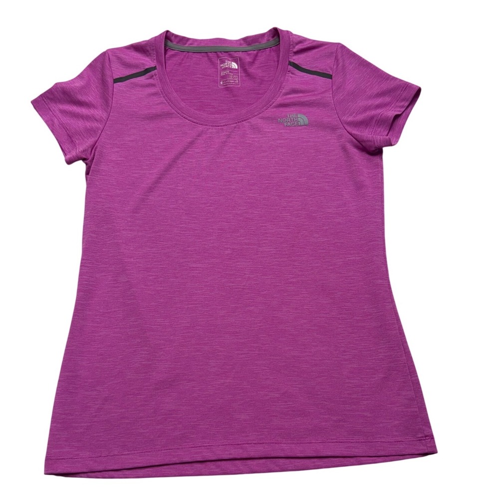 The North Face FlashDry-XD Active Tee Purple Heather Hiking Shirt Womens Medium - Picture 1 of 8